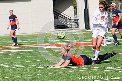 College NCAA DIV III Womenâ€™s Soccer Editorial Stock Photo